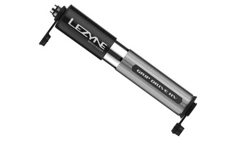 Ручной насос LEZYNE GRIP DRIVE HV - Размер S Серебристый 120psi 