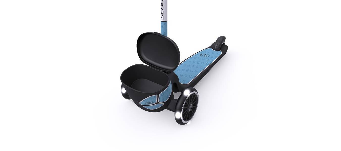 Фотография Самокат Scoot and Ride серии Highwaykick-2 со светящимися колёсами стальной, 2+ до 50 кг 2