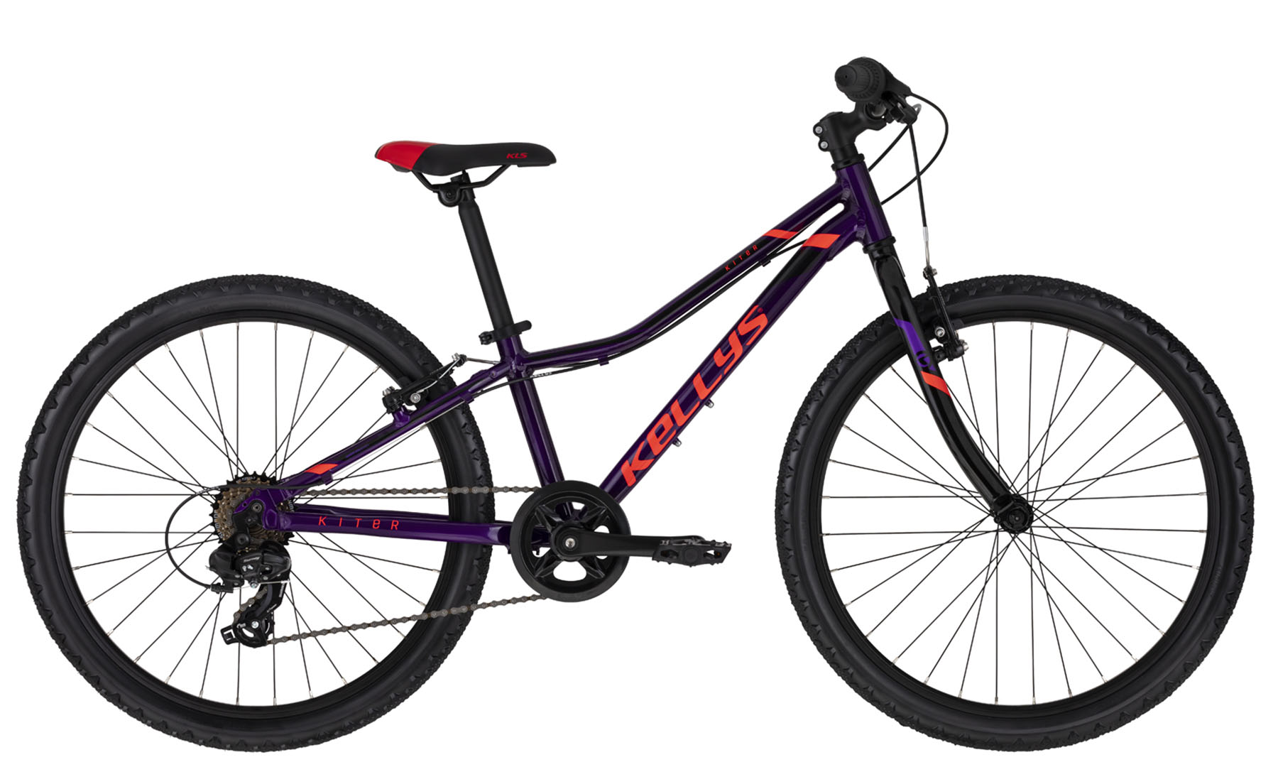 Фотография Велосипед Kellys Kiter 30 Purple (24") 280mm