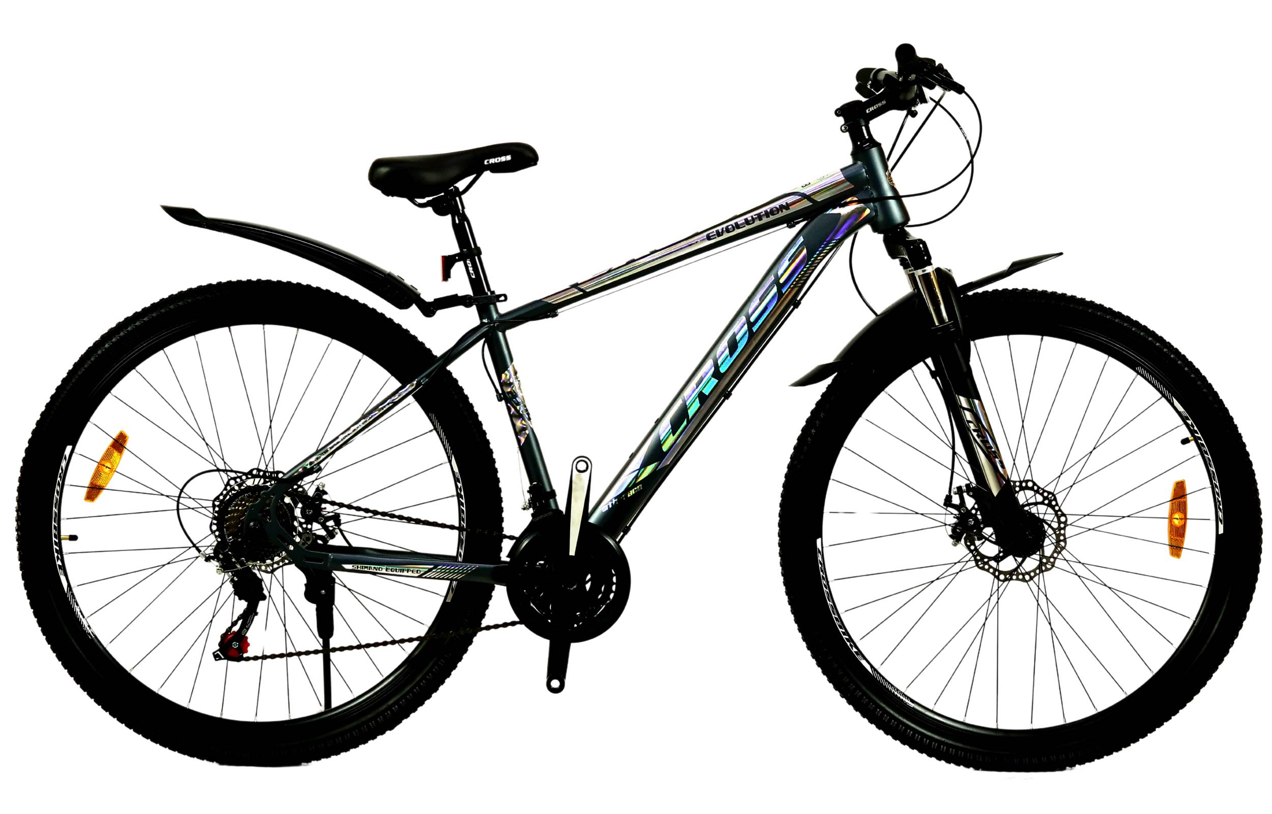 Фотография Велосипед Cross Evolution V2 27.5" размер М рама 17 2022 Серый