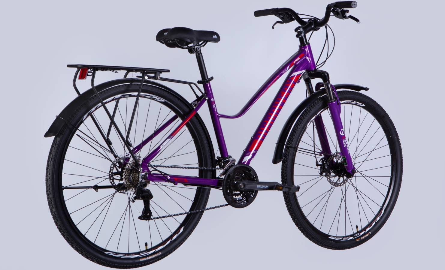 Фотография Велосипед Discovery SYMBOL WOMAN DD 28" размер М рама 17,5" 2025 фиолетовый 5