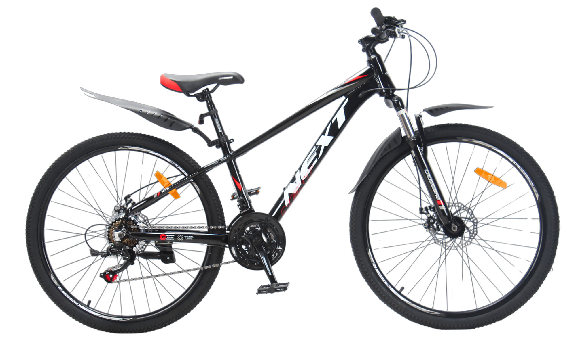 Фотография Велосипед Crossbike Next  27.5", размер M, рама 17", 2025, Черный-Красный