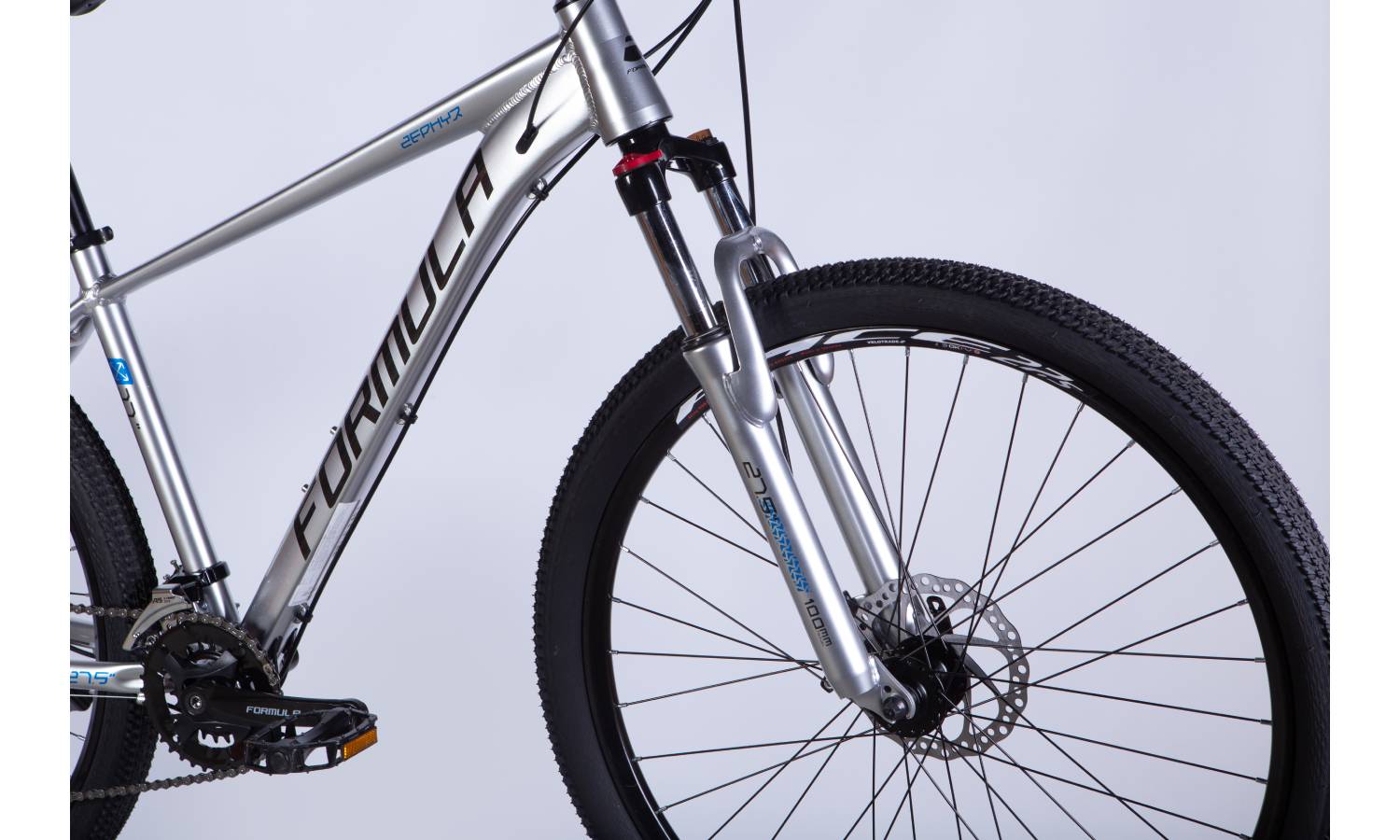 Велосипед Formula ZEPHYR 3.0 DD 27,5" размер М рама 17" 2025 серебристый 6