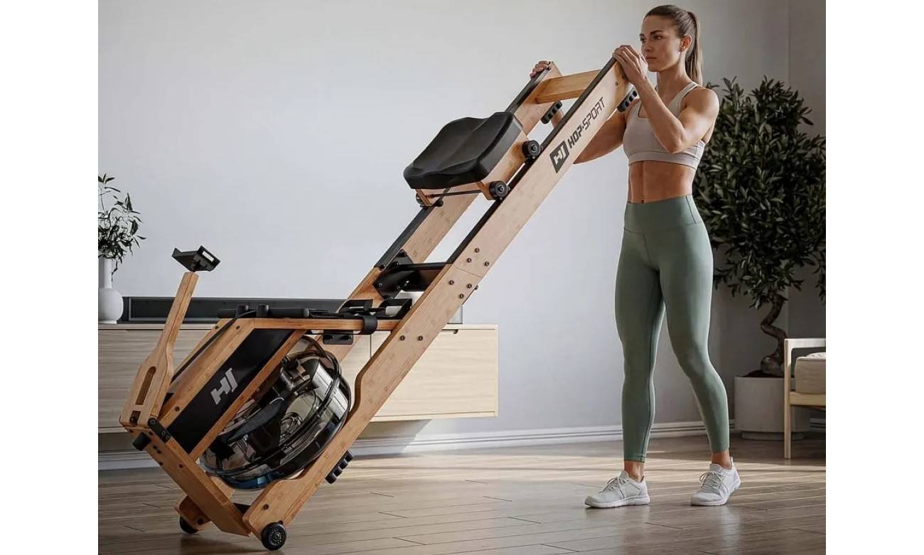 Гребной тренажер Hop-Sport HS-200WR Aquen 5