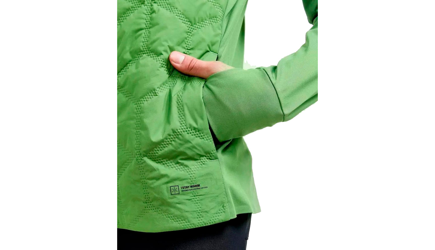 Куртка Craft ADV SubZ Warm Jacket, мужской, размер S, сезон AW 21, зеленый 7