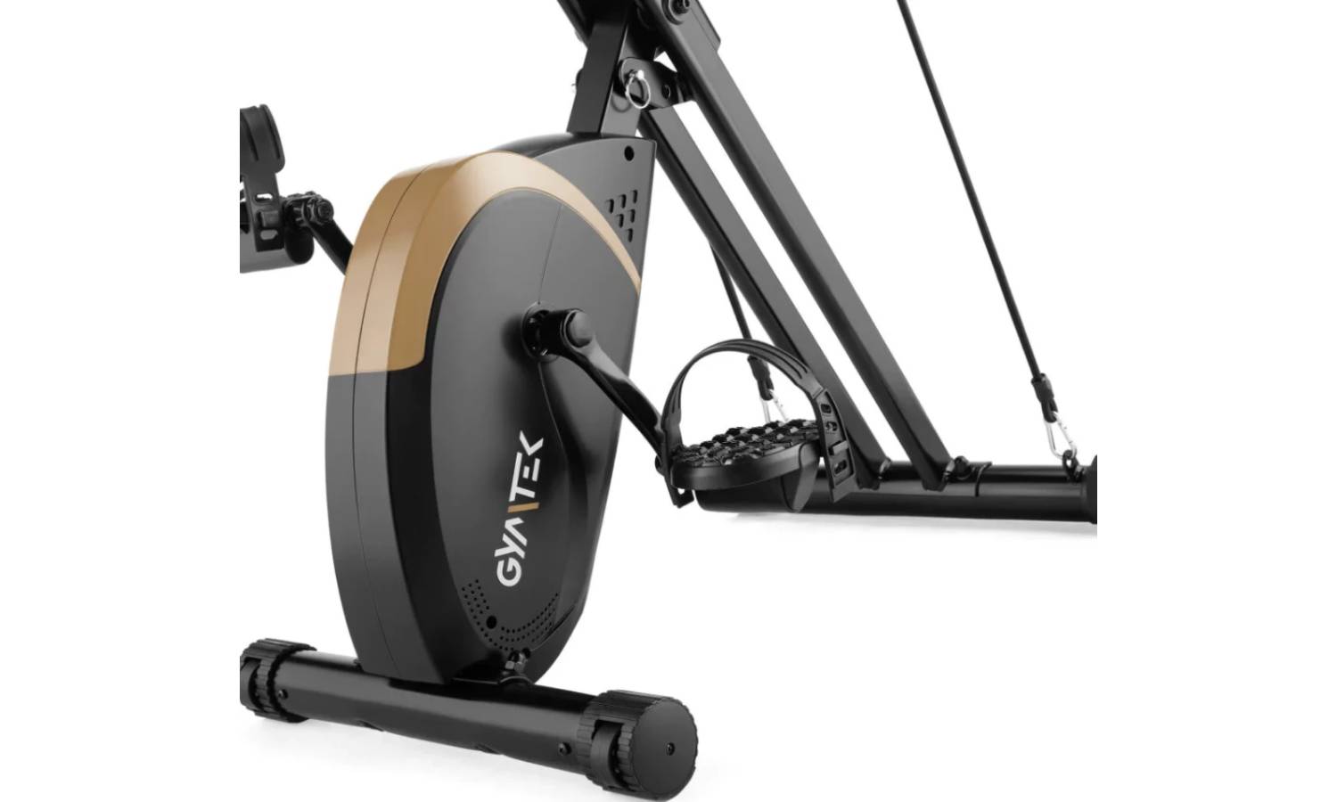 Велотренажер Gymtek FX800 магнитный складной с эспандерами золотой 3