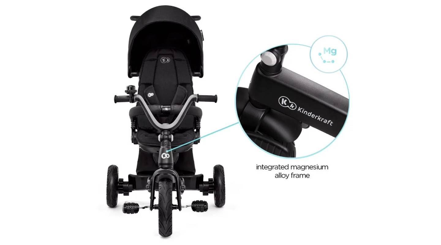Трехколесный велосипед Kinderkraft Easytwist Black 3 Трехколесный велосипед Kinderkraft Easytwist Black 3