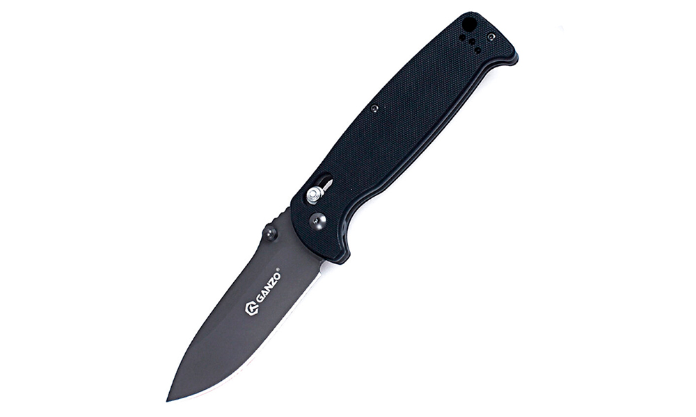 Фотография Складной нож Ganzo G7413-BK-WS черный
