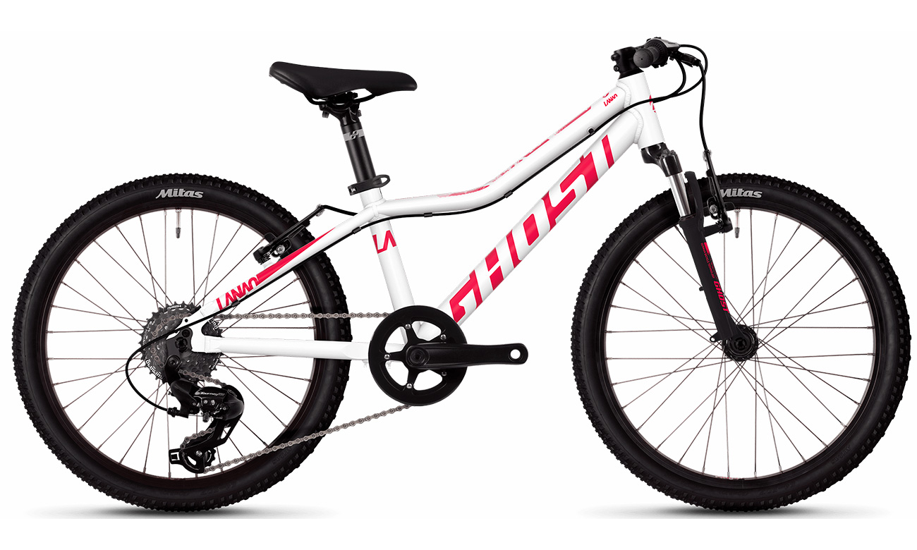 Фотографія Велосипед Ghost Lanao 2.0 20" (2020) 2020 Біло-рожевий