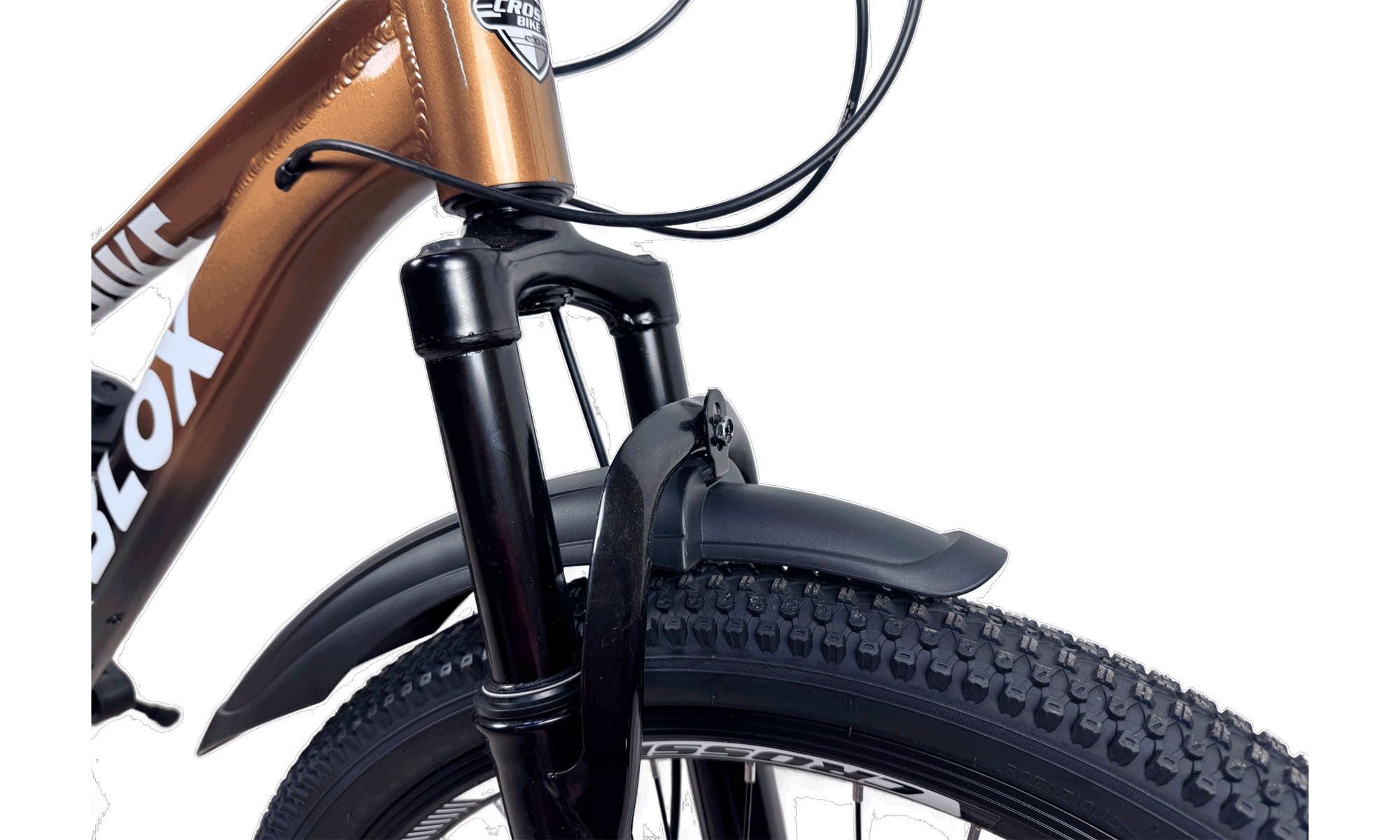 Велосипед CrossBike Roblox 24", размер XXS, рама 11", год 2026, Бронзовый-Черный 3
