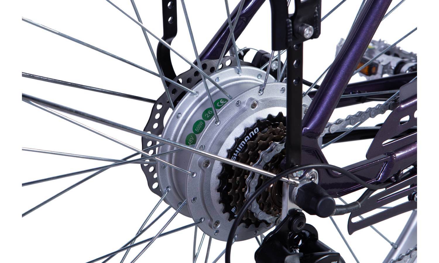 Электровелосипед Dorozhnik eCORAL 28" размер L рама 19" 500W 48B 12.5 Ah темно-серый 6 Электровелосипед Dorozhnik eCORAL 28" размер L рама 19" 500W 48B 12.5 Ah темно-серый 6