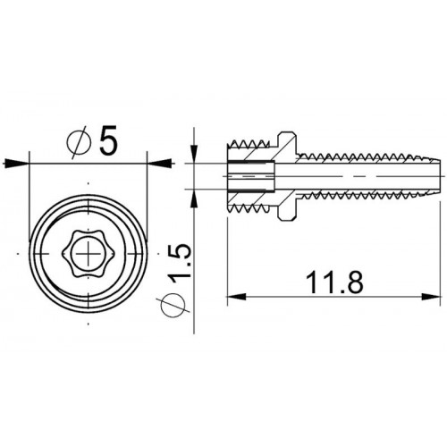 Штуцер ProX для Sram 2.1мм с резьбой STEALTH-A-MAJIG 2