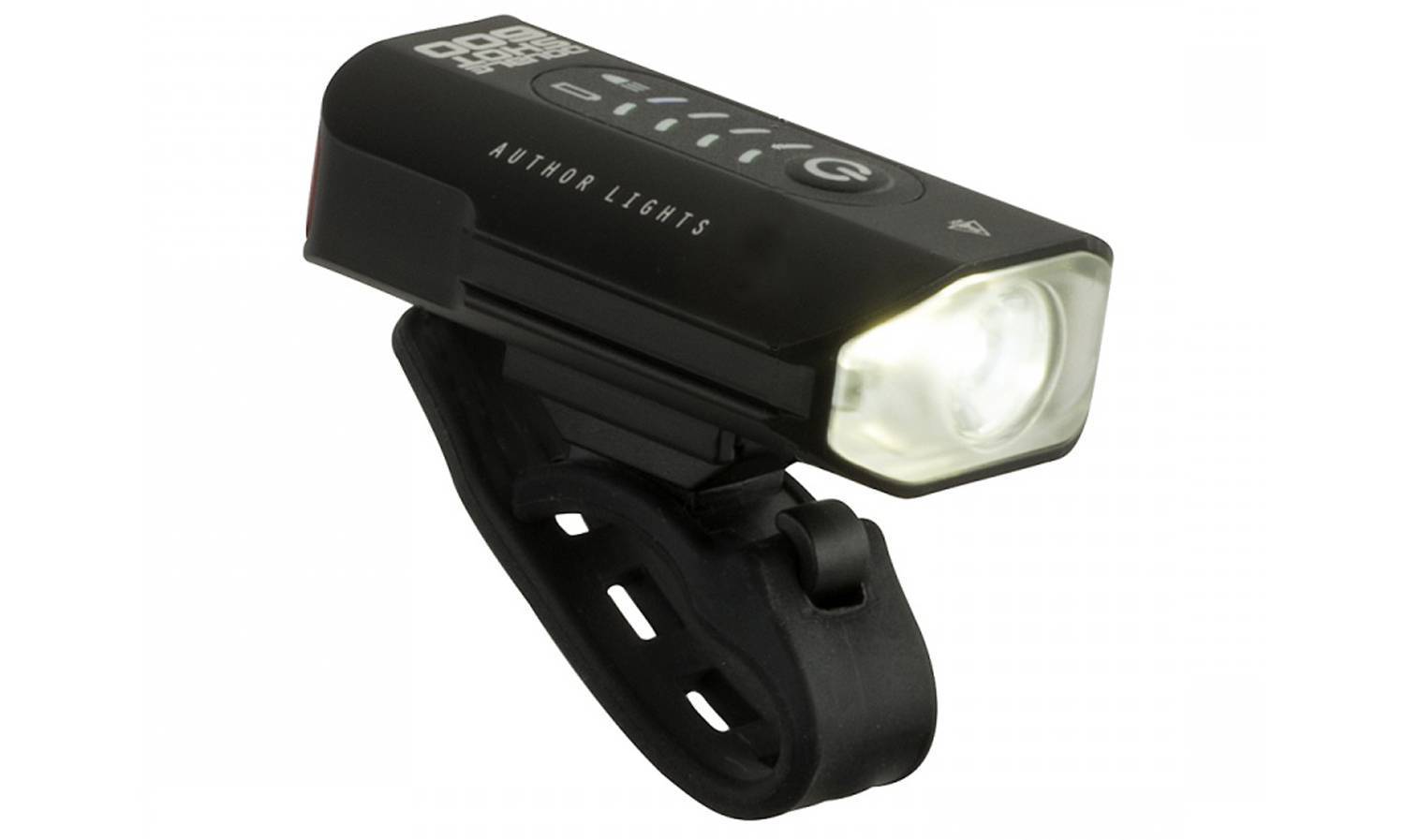 Фонарь передний Author DoubleShot 600 lm USB Alloy, черный Фонарь передний Author DoubleShot 600 lm USB Alloy, черный