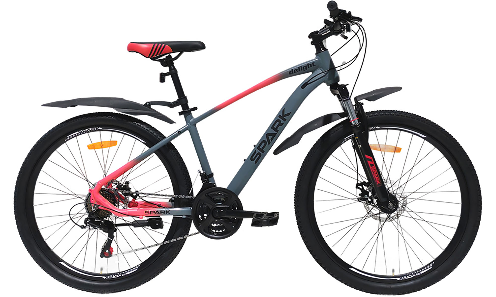 Велосипед SPARK DELIGHT 26", розмір S, рама 15", 2025, сірий з рожевим 