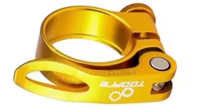 Замок подседельный Toopre 34,9мм золотистый 