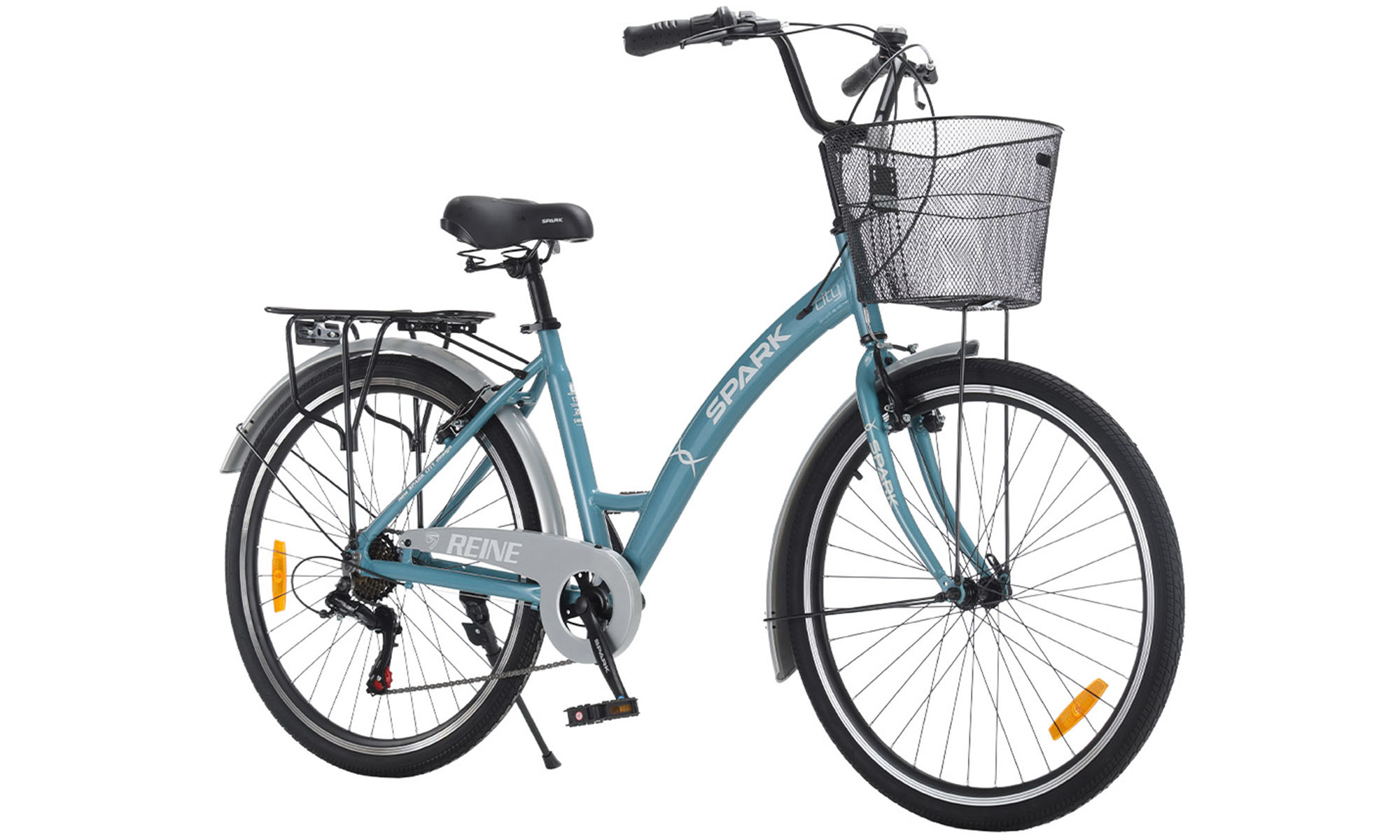 Велосипед SPARK CITY REINE 26", размер M, рама 17", год 2026, голубой 4 Велосипед SPARK CITY REINE 26", размер M, рама 17", год 2026, голубой 4