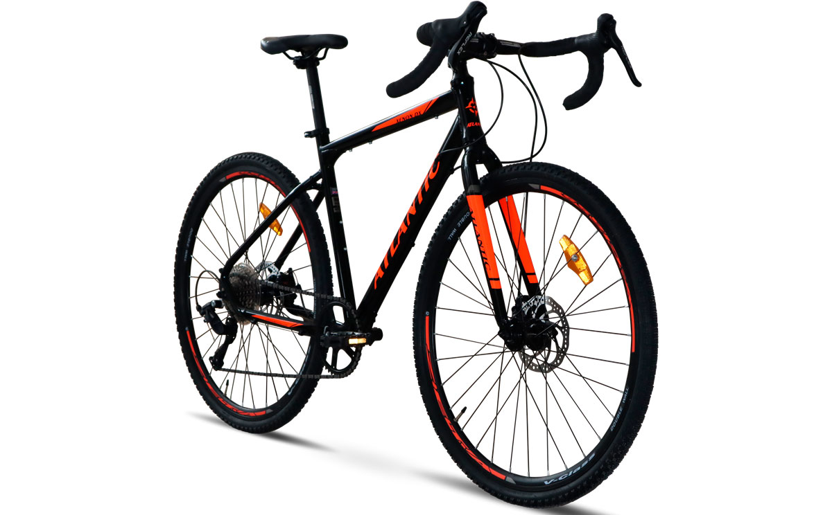 Велосипед Atlantic Xenon DX 28" розмір L рама 19 2023 Чорно-жовтогарячий 3