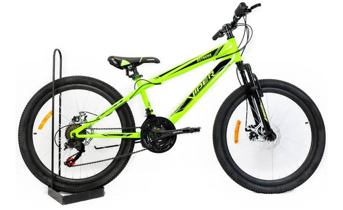 Фотография Велосипед подростковый Viper Extreme D 24" размер XXS рама 13 2024 Зелений