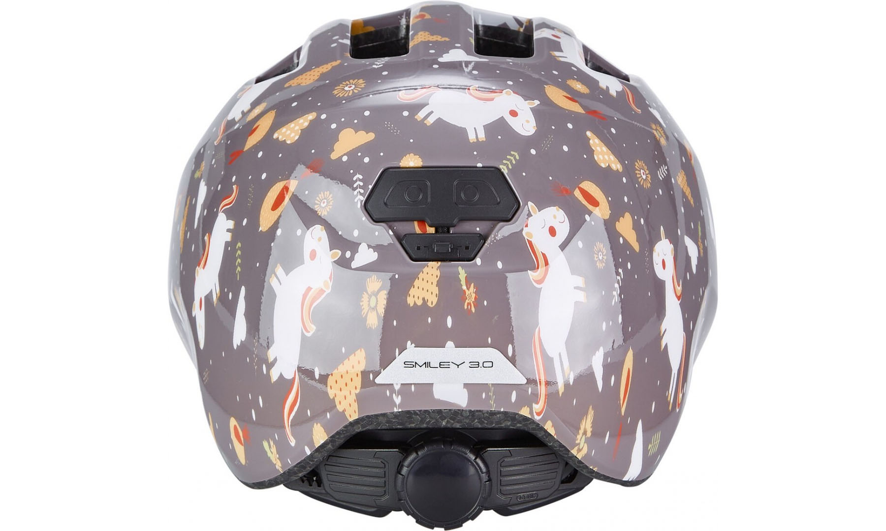 Фотография Велошлем детский ABUS SMILEY 3.0 Grey Horse, размер M (50-55 см), серая лошадь 6