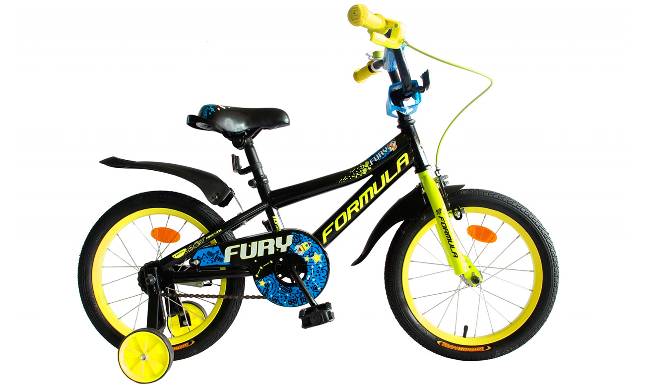 Фотография Велосипед Formula FURY 16" (2020) 2020 Черно-желтый