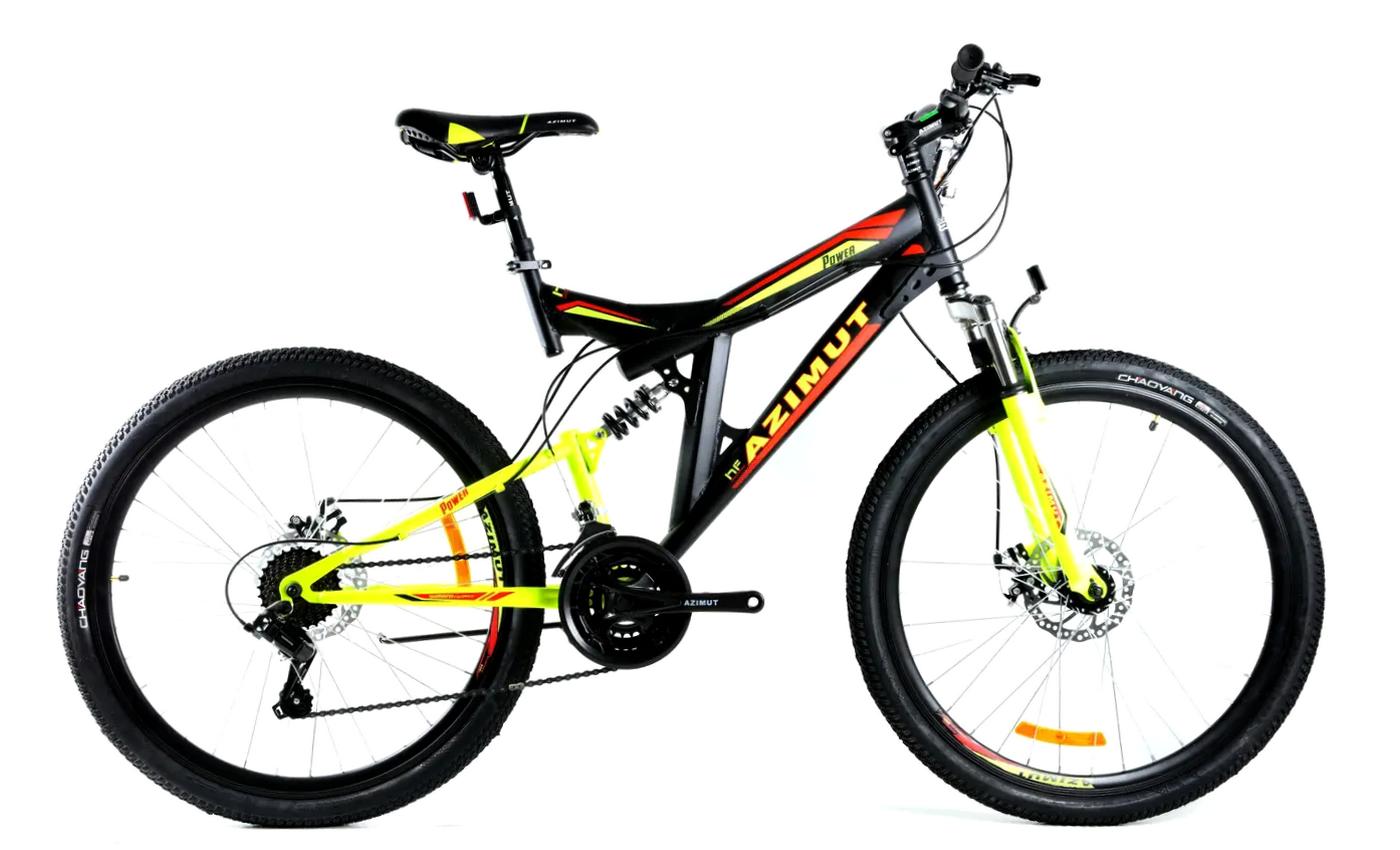Фотография Велосипед Azimut Power GD 27,5" размер L рама 19 Черно-желтый