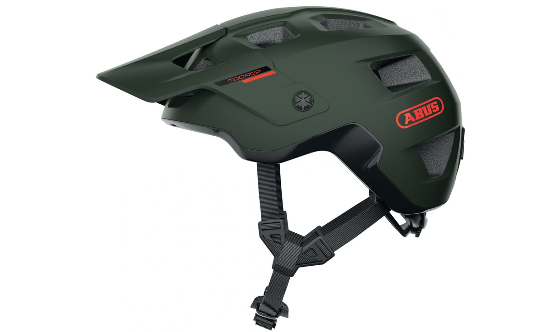 Велошлем спортивный ABUS MODROP Pine Green, размер M (54-58 см), темно-зеленый 