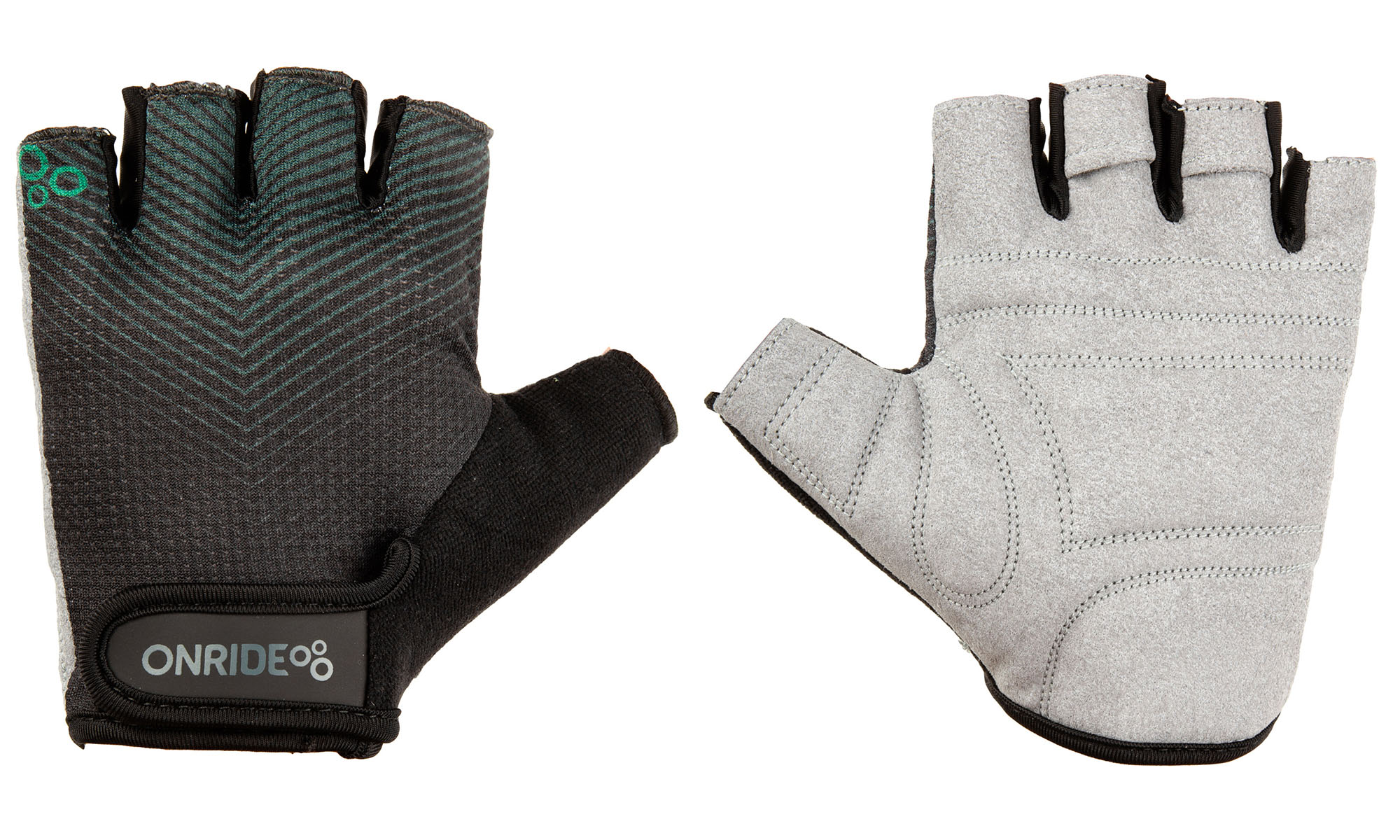 Рукавички ONRIDE TID 20 смужки колір зелений/чорний, розмір L Рукавички ONRIDE TID 20 смужки колір зелений/чорний, розмір L