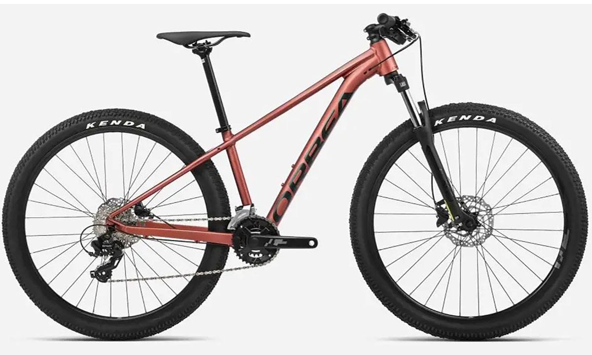 Фотографія Велосипед Orbea ONNA JUNIOR 50 27,5", рама XS-27,5", 2023, Terracotta Red (Matt) - Green (Gloss)