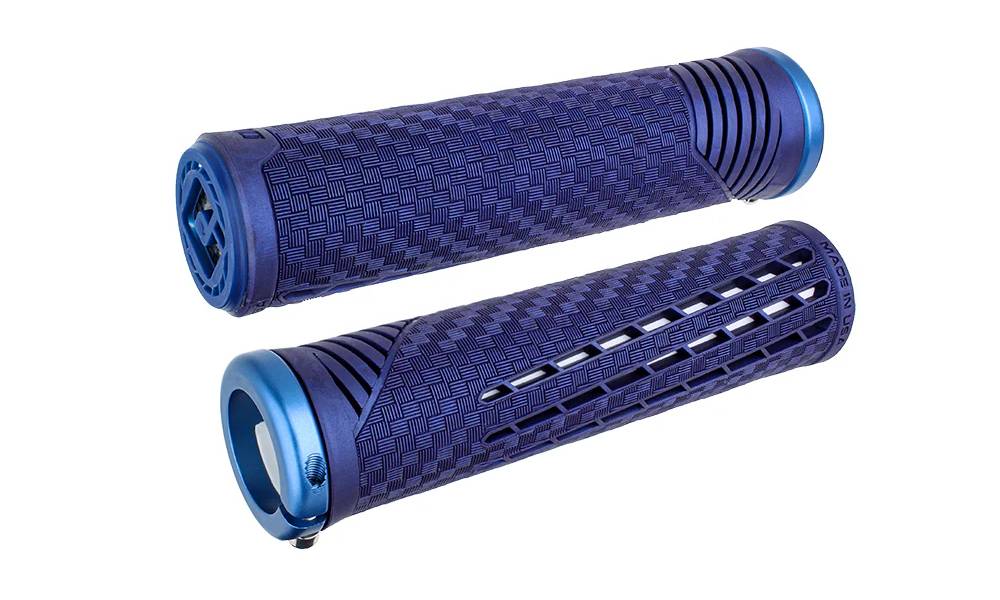 Гріпси ODI CF Grip v2.1 Lock-On Sapphire/Blue w/MtBlueClamp 