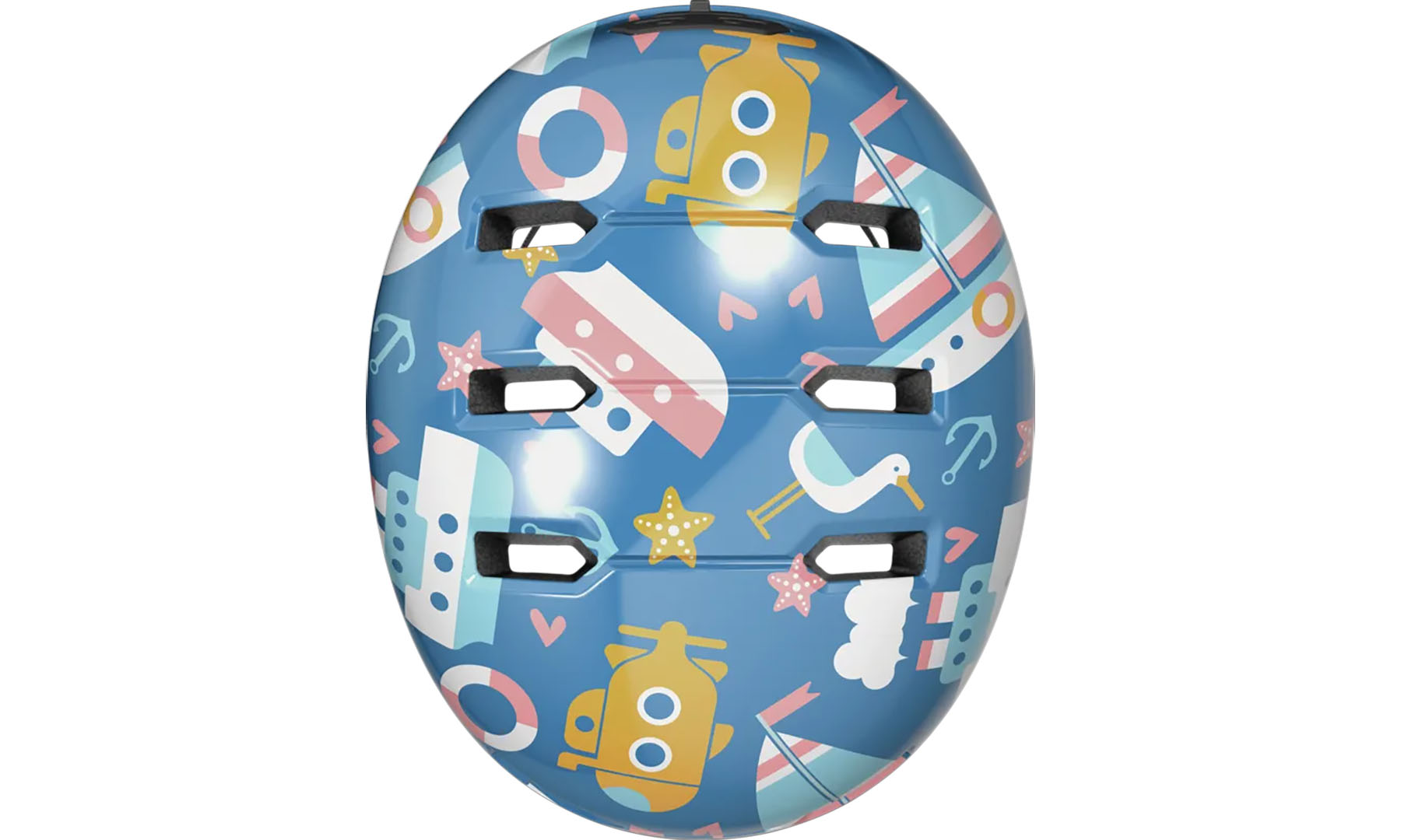 Велошлем детский ABUS SKURB KID blue sailor, размер S (45-50 см), синий 2