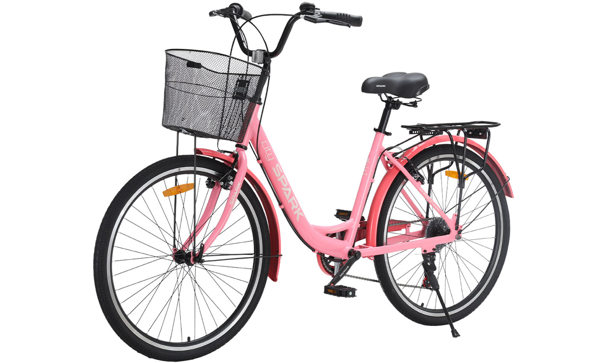 Велосипед SPARK CITY CELINE 26", размер M, рама 17", год 2026, розовый 3