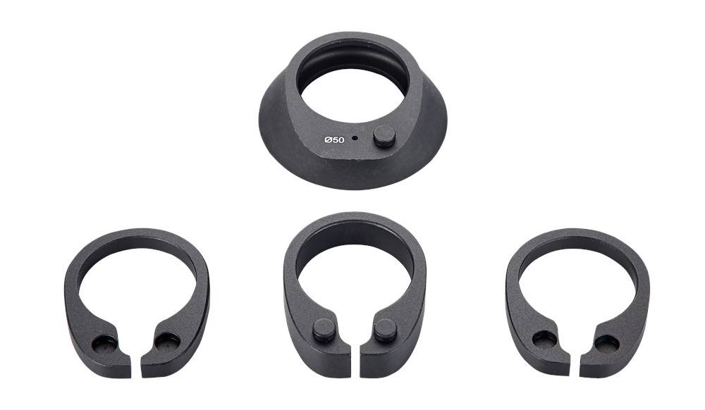 Комплект колец Specialized STM SUB, FLOW-SET STEM, TRANSITION & SPACER KIT (верхняя крышка 50 мм, проставка 10 мм, 2 проставки по 5 мм) Черный 