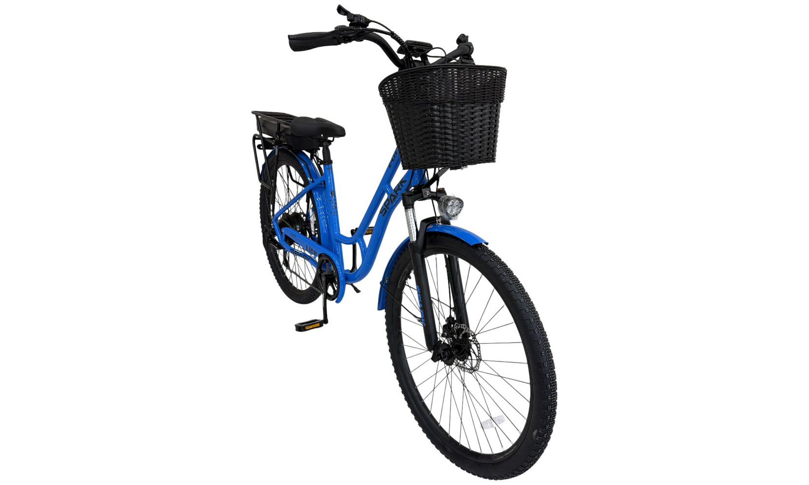 Велосипед с электромотором SPARK E-CITY LITE 28", размер M, рама 18", 48V/500W/12,8Ah, год 2026, синий 2