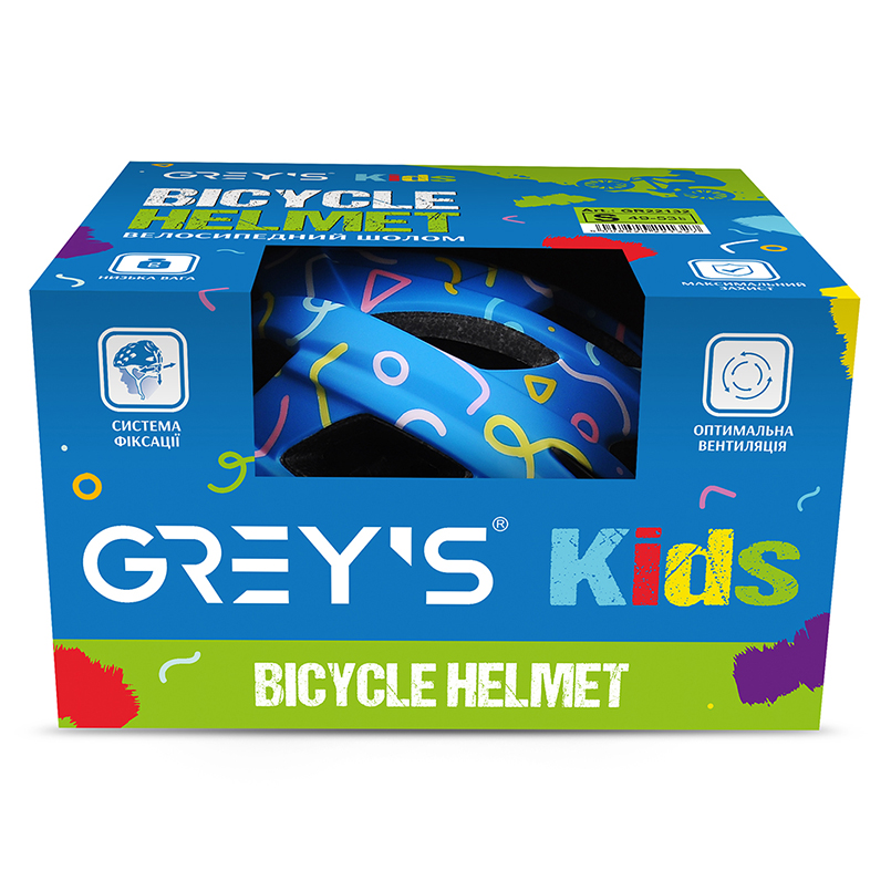 Шлем детский Grey's размер S (49-53 см), Голубой 2