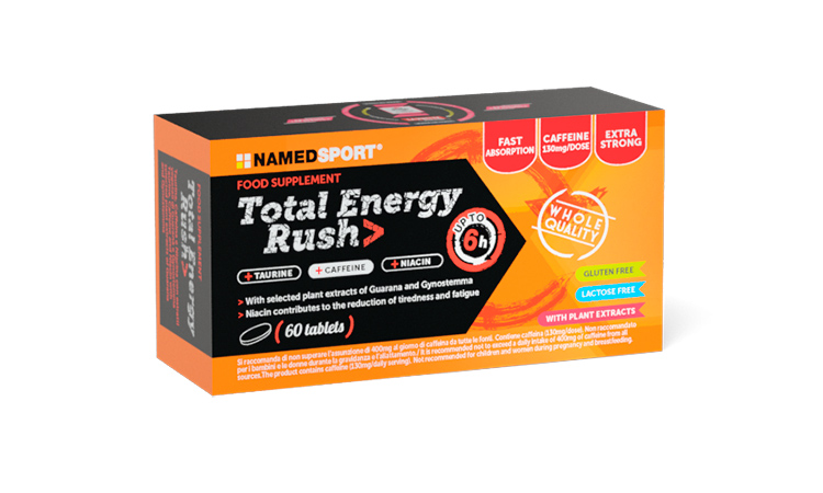 Фотография Энергетические таблетки Namedsport TOTAL ENERGY RUSH 60 табл