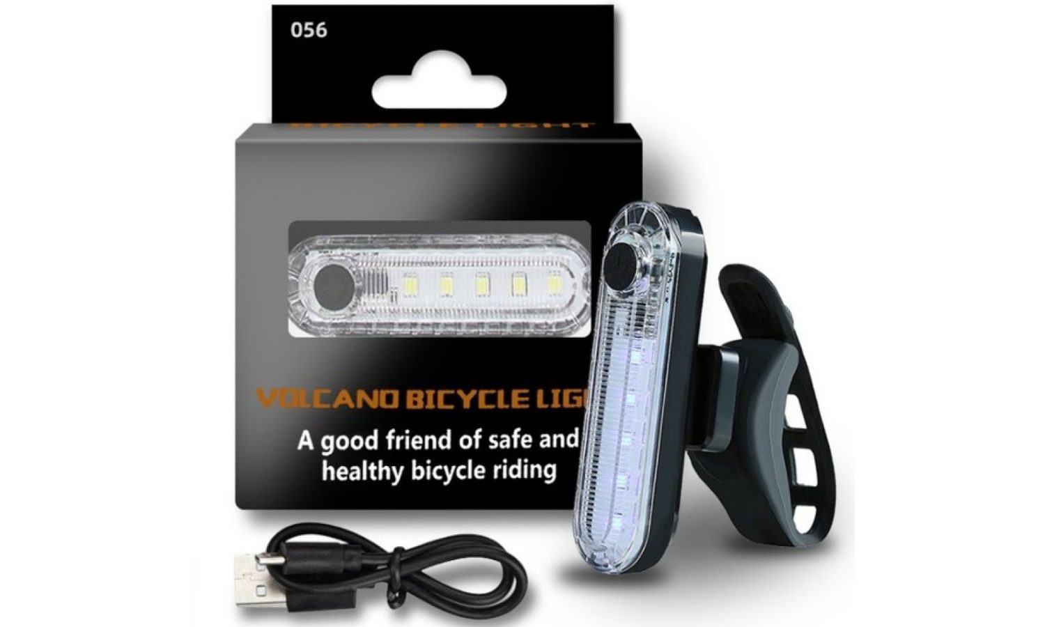 Ліхтар мигалка BauTech HJ-057  акум. Li-ion, micro USB 2