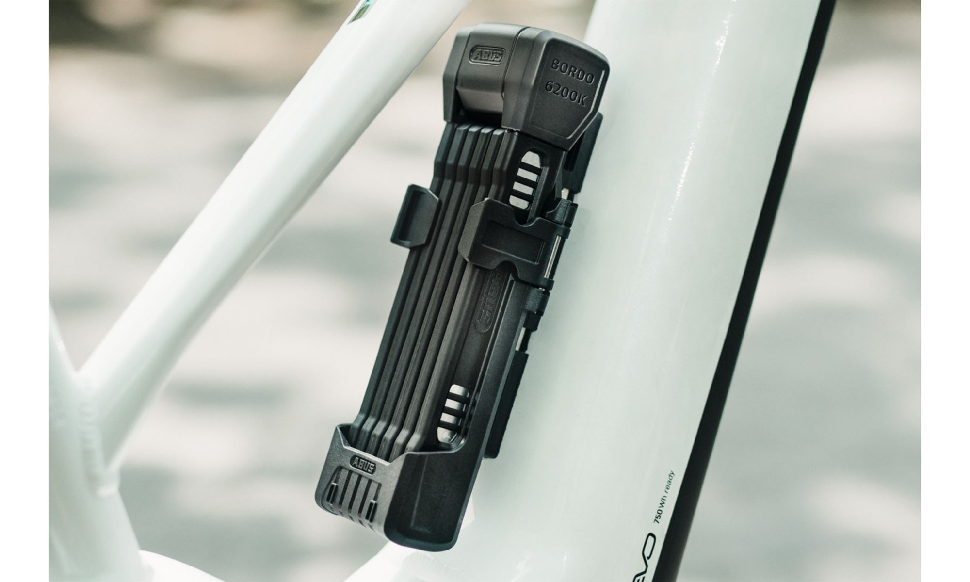 Замок під ключ сегментний ABUS 6200K/90см + кріплення SH, BK, чорний 6