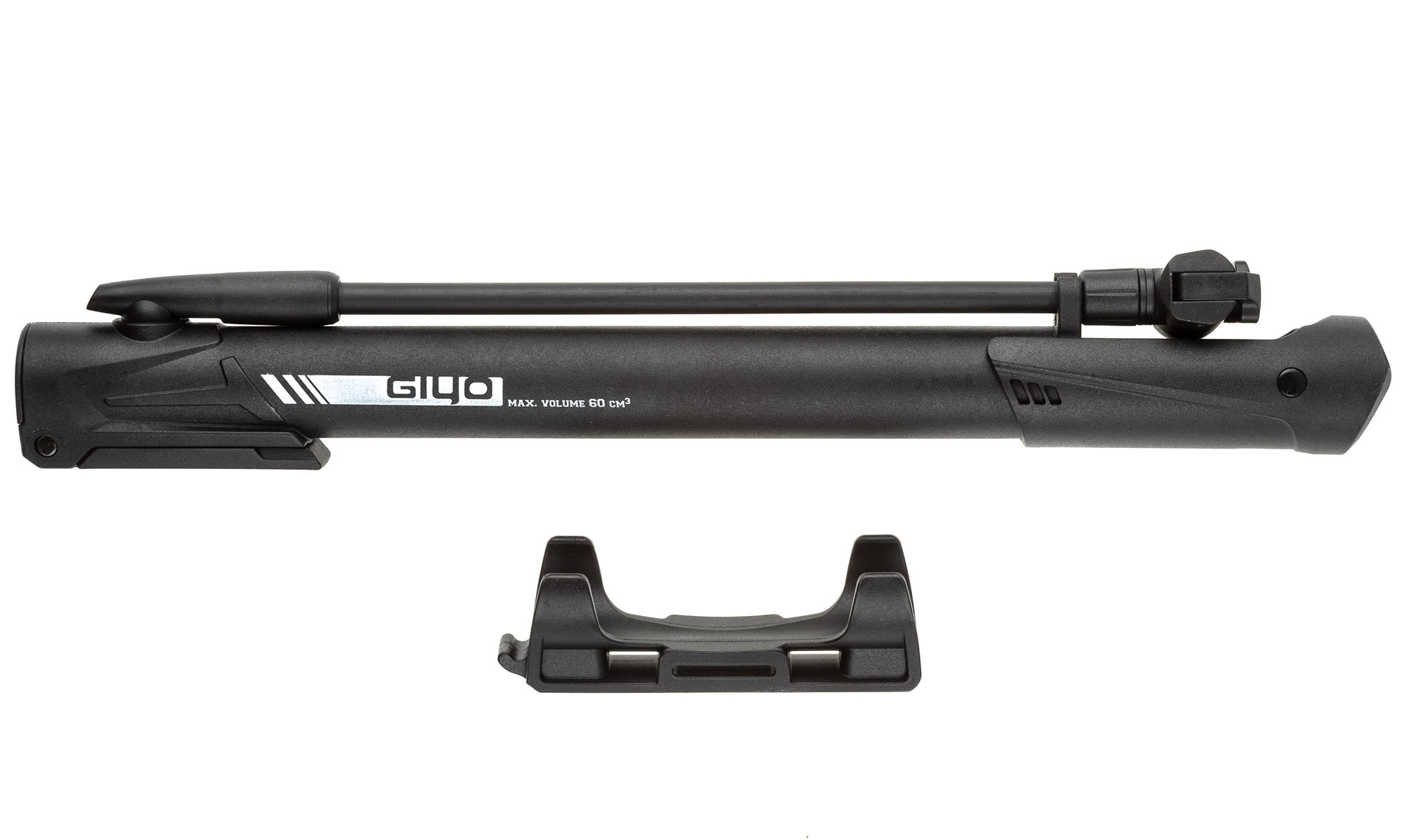 Насос мини-напольный Giyo GM-64P, пластик, боковой шланг, 28см, 120psi/8,3bar 