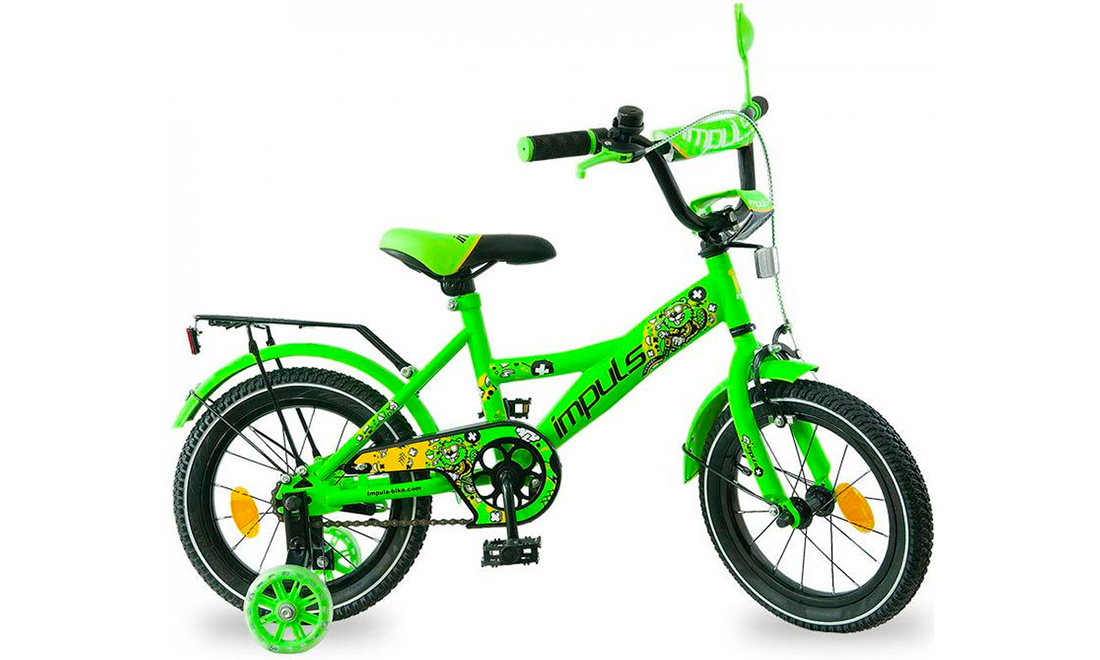 Фотография Велосипед Impuls Kids 16" (2020) 2020 салатовый