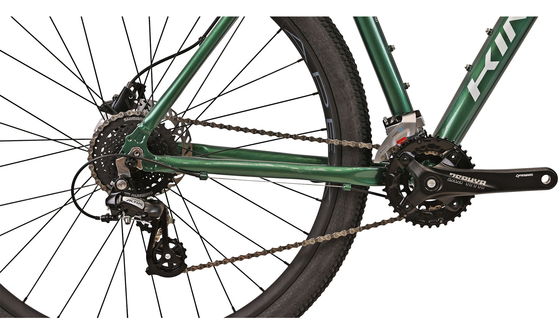 Фотография Велосипед Kinetic Crystal 29" размер XL, рама 22" (2025) Зеленый 6