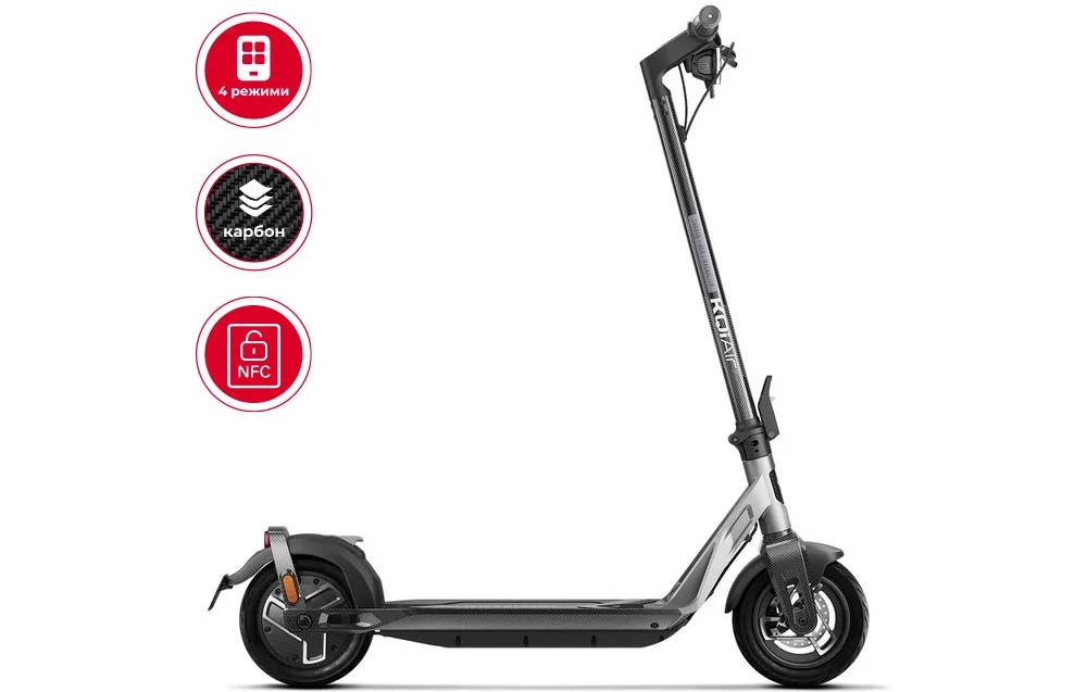 Электросамокат NIU KQi Air Carbon + Magnesium UltraLight 9,5", 350(700)W, 9,4Ah,  App, черный 9