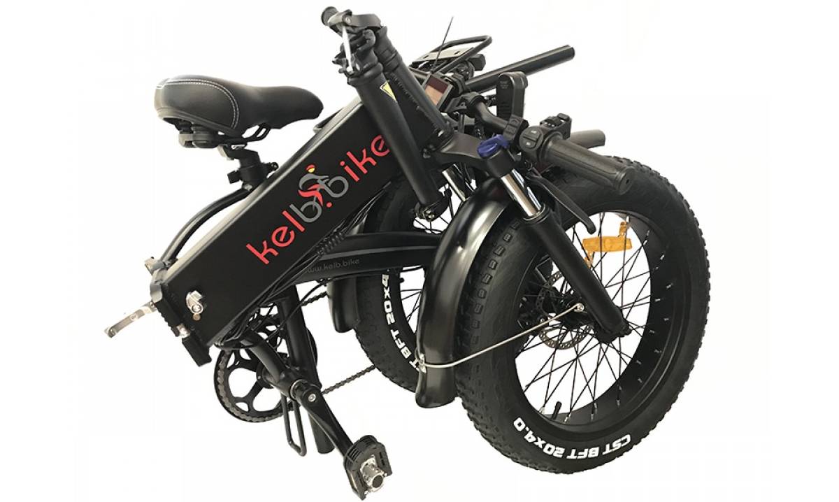 Фотография Электровелосипед фэтбайк Kelb Bike Fat500 WS 20" рамзмер М 500W, 48V10AH Черный 2