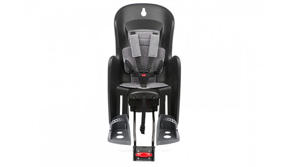 Детское кресло заднее POLISPORT Bilby Maxi RS на подседельную трубу, 26-28", 9-22 кг, черное (царапина) 2