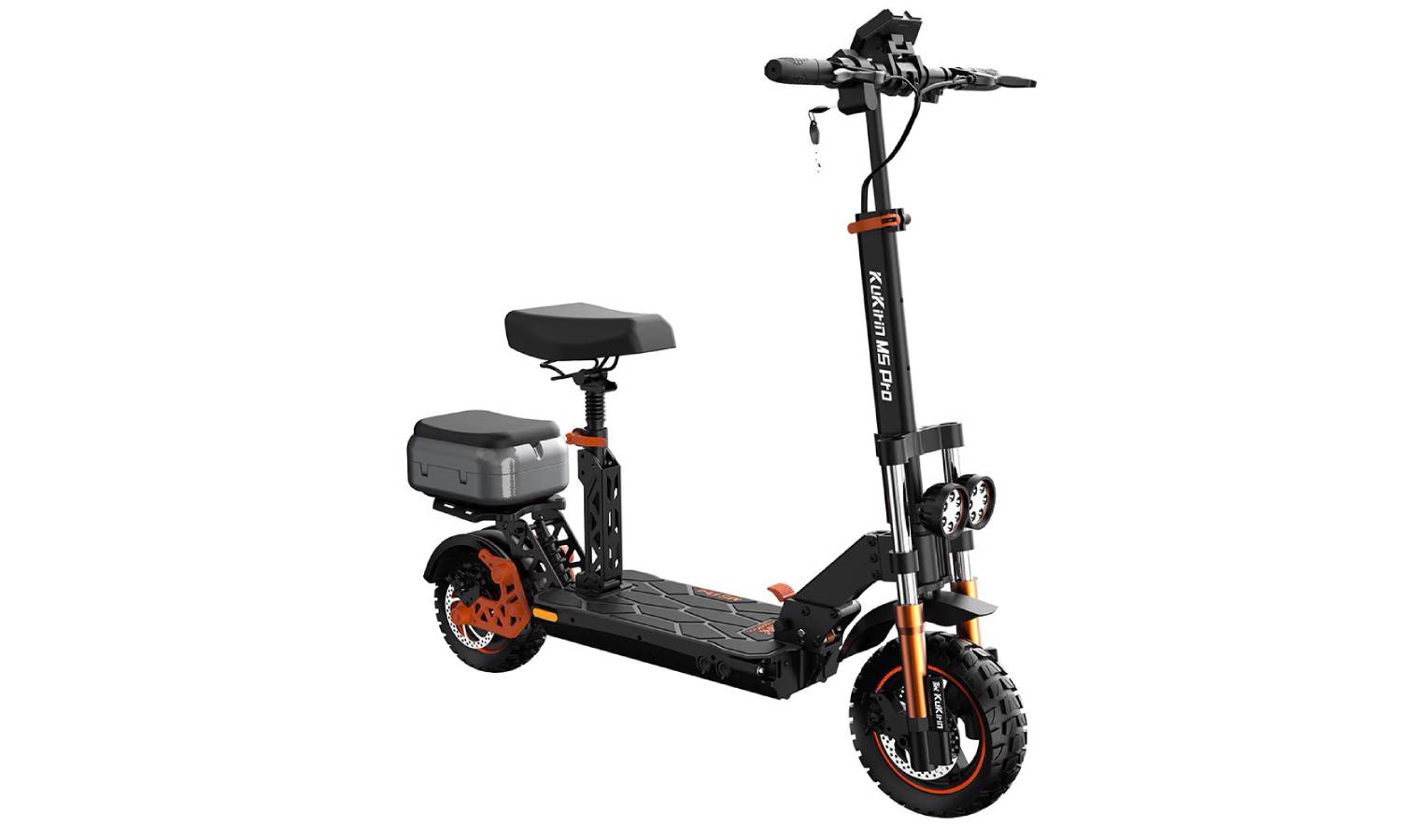 Електросамокат із сидінням KUGOO KIRIN M5 Pro (1200 Вт; 20 Аh; 48 В), чорний 8