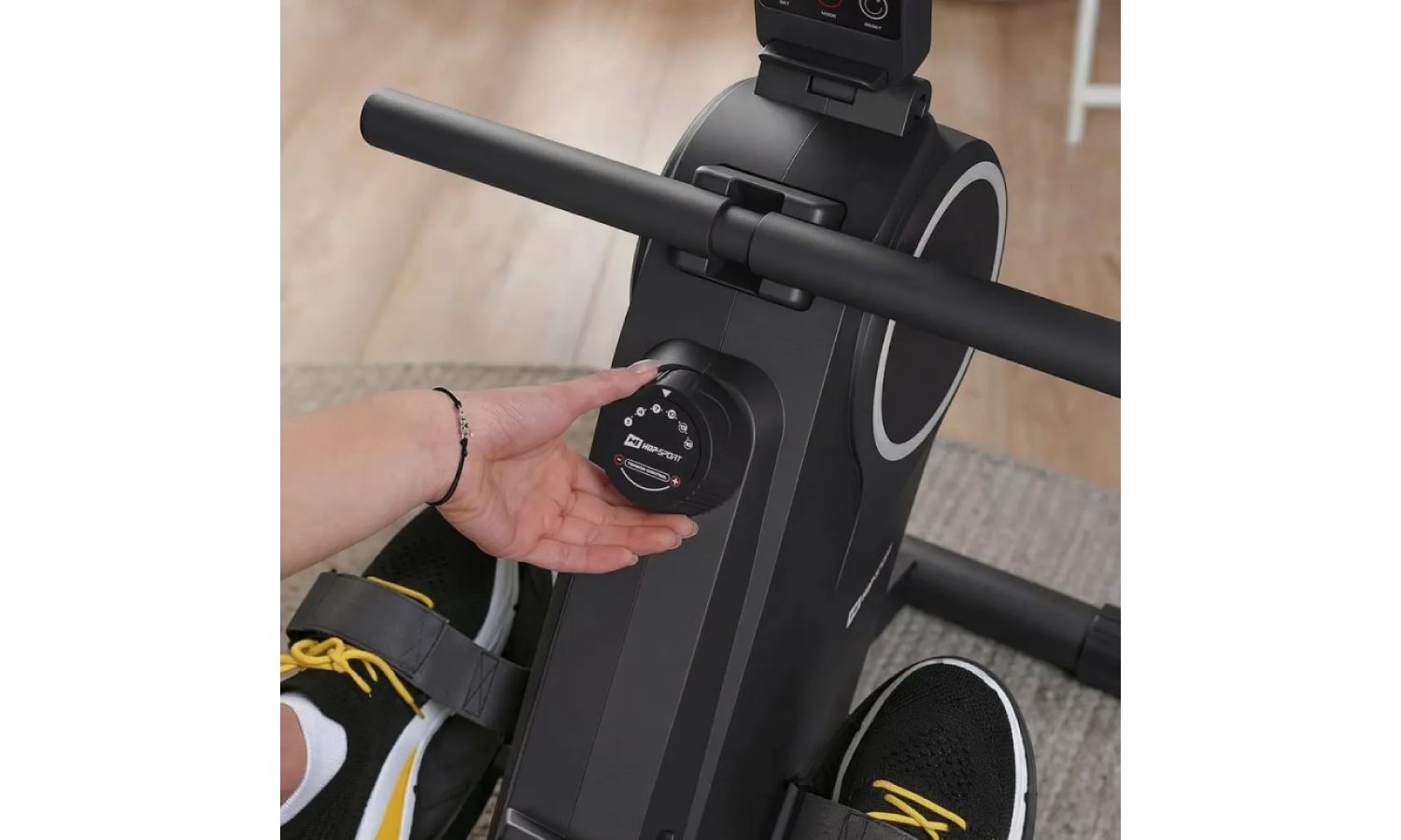 Гребной тренажер Hop-Sport HS-055R Creek магнитный черный 9 Гребной тренажер Hop-Sport HS-055R Creek магнитный черный 9