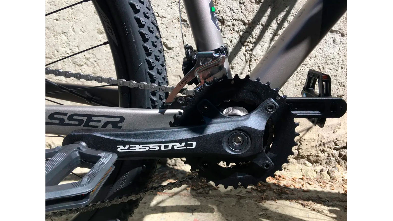 Велосипед Crosser First MT-042 27,5" розмір М рама 18 2021 Сіро-чорний 4