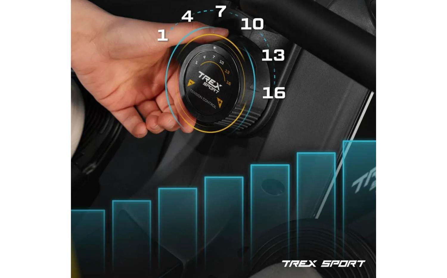 Гребний тренажер Trex Sport TX-580RM REIN black 4