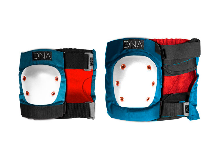 Фотографія Захист коліна та ліктів DNA Blue Knee & Elbow Pack - S Блакитно-червоний