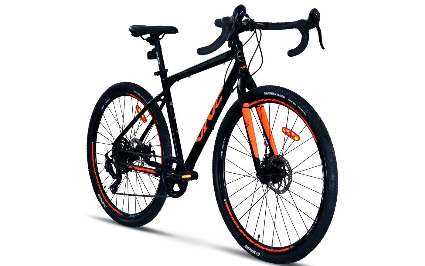 Фотография Велосипед VNC PrimeRacer A7 SH 28" размер XL 2023 Черно-оранжевый 3