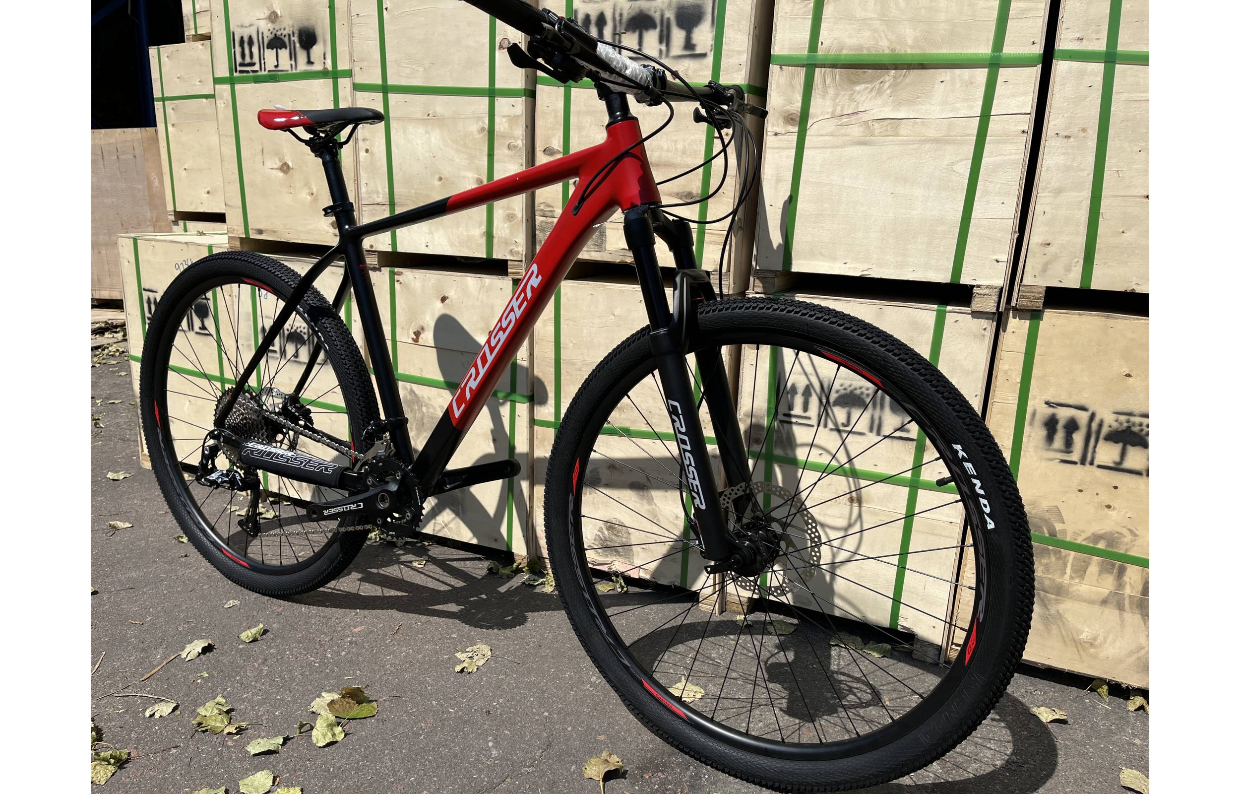Фотографія Велосипед Crosser MT-041 2x12 29" розмір XL рама 21 2022 Чорно-червоний 8